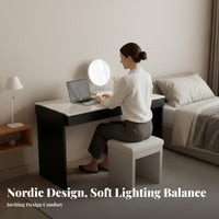 Extendable Nightstand Desk Modern Aesthetic Bedroom Furniture Multi-Functional Space-Saving for Apartment Dwellers