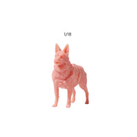 Small-Scale German Canine Figure with Harness Detailed Miniature German Canine Collectible Dog Figure Long-Lasting for Collectors