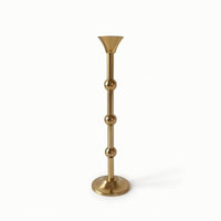 Metal Candle Holder Gold Taper Candle Holder Decor for Dining Table