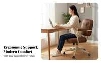 Upholstere-energized Managerial Chair Height Adjustable rotate Seat Caster casters Thickened padding for Managerials, Study Room