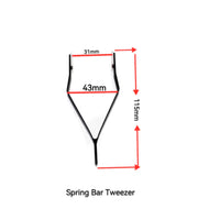 Spring Bar Tool with Angled Frame Compact Watch Strap Tweezers Professional