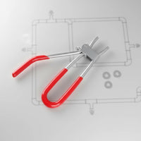 Wide Compatibility Brake Hose Pinch-Closed Tool Non-Damaging Clamping Hose Pinch Closed Pliers Set Secure Tightness Fuel Line Clamp Pliers Long-Lasting Metal Construction for Mechanics, DIY Enthusiasts, Workshop, Garage