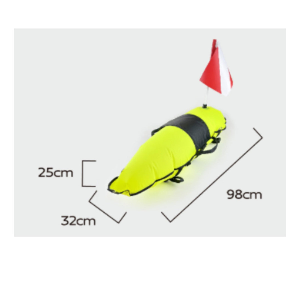 Freediving Buoy TPU Material Diver Marker Float High Visibility Water Sports Gear for Assistance Teams
