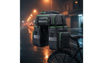 Reflective Strips 3 in 1 Bike Pannier Set Water Repellent Detachable Bike Rear Rack Bag Convertible Bike Backpack Pannier for Commuting