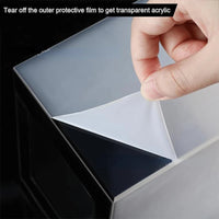 Acrylic Donation Box with Heart Design for Cafes and Tips