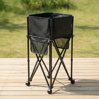 Space-Saving Foldable Storage Rack with Basin Multiuse Collapsible Camping Sink Sturdy Sink Tub BPAcomplimentary for Campers