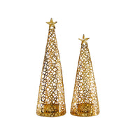 Metal Christmas Tree Candle Holder for Tea Lights