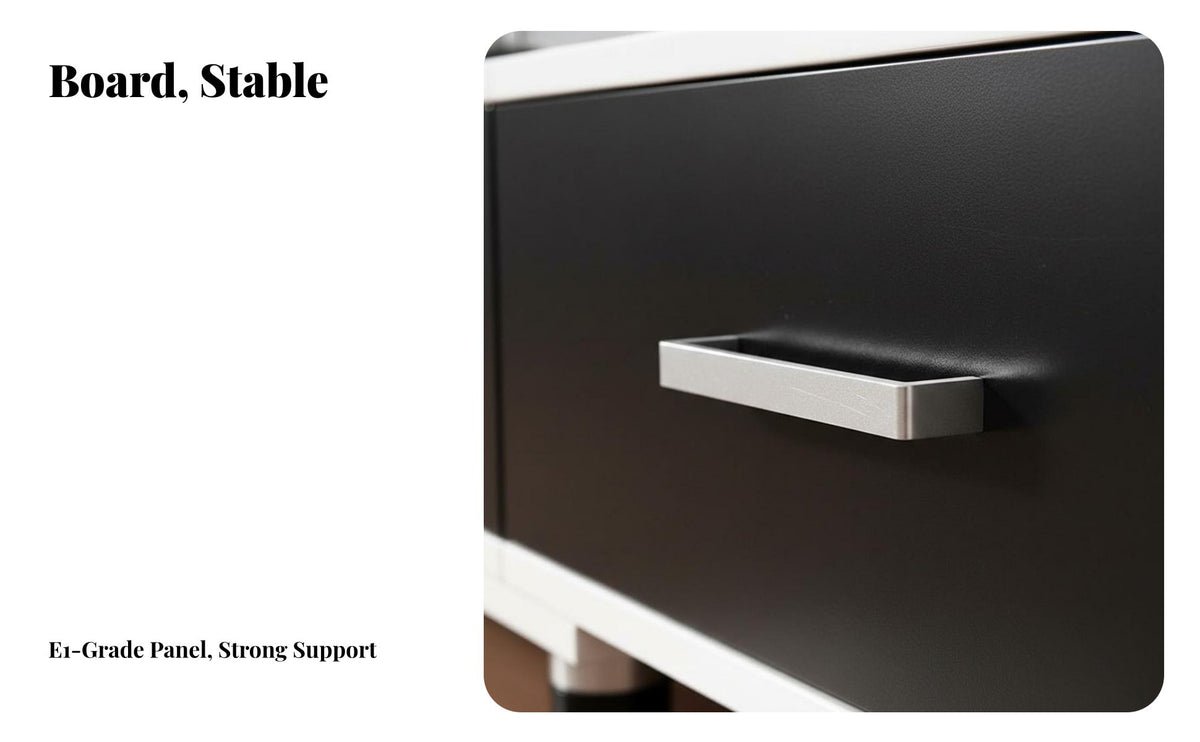Sturdy Construction Modern TV Console with Storage Spacious Top TV Stand with Storage Adjustable Feet Floor Standing Entertainment Center for Apartment Dwellers, Homeowners, Families, Bedroom