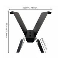 X Shaped Magazine Rack Creative Crafted Metal Magazine Rack Stable Support Paper Organizer for Showroom, Study Room
