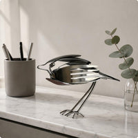 Robin Figurine Handmade Look Scrap Metal Bird Decor Rustic Aesthetic
