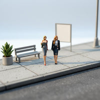 2 Pieces 1/64 Scale Resin Figures Realistic Details for Collectors
