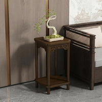 Tiered Wooden plant display rack Freestanding Planter Holder Space-Saving for Balcony