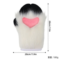 可爱小羊兽爪手套毛绒爪子兽装fursuit网红表演舞会cos道具furry