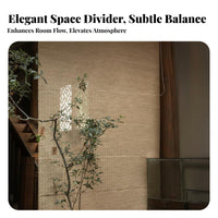 Folding Roman Blind Wabi-Sabi design Roman Shade Hand-Woven for Study, Homeowners