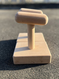 欧洲进口榉木 倒立架 倒立木块 俯卧撑锻炼产品 家庭自重锻炼器械