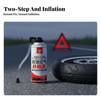 450 Ml Spray Tire Repair Fluid Seals and Inflates Vehicle Emergency Kit No Tools Needed Automotive Tool for Motorists, Workshop, Garage