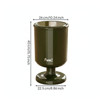 Goblet Shaped Trash Can High Capacity Pedestal Trash Can with Lid for Bedroom
