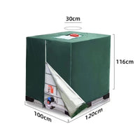 跨境210D水箱罩户外防水罩IBC 吨桶罩 1000L户外水箱罩防水防尘水