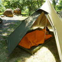 210D Oxford Cloth Raised Border Camping Mat PU Coated Camping Ground Mat Reinforced Corners Ground Pad Corner Loops