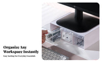 Narrow Storage organizer adjustableable Use Multi-Compartment Desk unit Minimalist Design