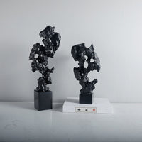 New Chinese Style Modern Coral Marble Base Ornament for Bookshelf Study Display