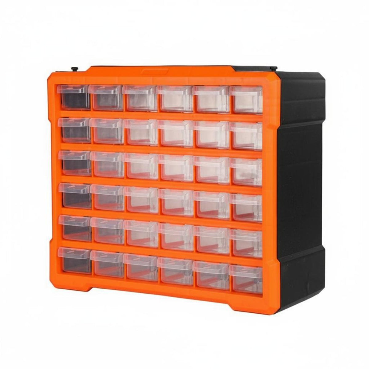 Organizer Cabinet Clear Drawers Box Wall-Mountable Screw Organizer Cabinet for DIY Hobbyists, Repair Workers, Workshop, Office