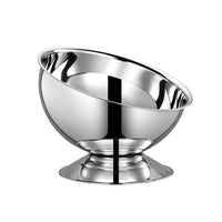 Stainless Steel Bowl Raised Pedestal Bowl Rust-Proof for Parties, Hosts