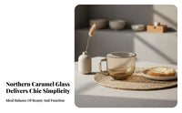 Great Gift Large Capacity Glass Oatmeal Cup Multi-Purpose Nordic Design Breakfast Cup Crystal Clear for Families, Home, Kitchen