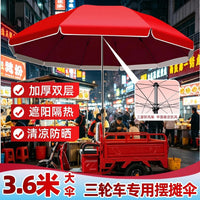 Heavy-Duty UV-Protection Umbrella for Outdoor Stalls with Folding Base