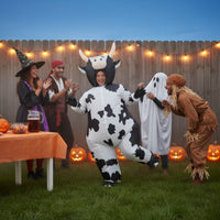 Inflatable Cow Costume Easy to Wear Cow Inflatable Suit Lightweight for Cosplay