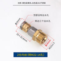 旋转水老鼠头高压清洗机喷头下水道物业水管道疏通冲洗3分2分1分