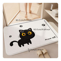 Absorbent Quick-Dry Bath Mat, Non-Slip Rug for Home