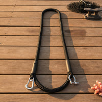 Coiled Bungee Dock Line Floating Dock Line with Foam Buoyant Bungee Mooring Rope Long-Lasting for Boaters