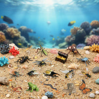 Realistic Sea Creature Figurines Educational Ocean Creature Model Set Solid