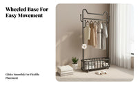Freestanding Coat Tree Sturdy Construction Mobile Branch-Hook Rack for Entryway