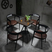 Sturdy Height Adjustable Table Stable Tripod Table with Shelf Long-Lasting Furniture Versatile for Bar