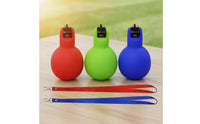 3 Pieces Hand Press Whistle with Lanyard Portable PVC Press Whistle with Lanyard for Sports Training