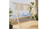 Freestanding Foldable Drying Rack Telescopic Laundry Drying Rack Portable Clothes Airer Collapsible for Apartment