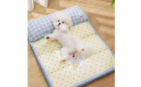 Foldable Pet Mat with Pillow Easy to Clean Waterproof Dog Sleeping Pad for Dogs