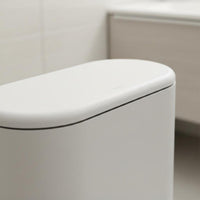 Narrow Space Garbage Bin Space Saving Oval Waste Bin Handseffortless Use