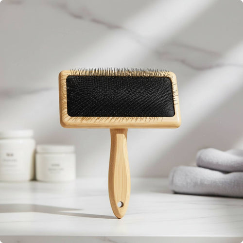 Beech Pet Brush Easy Grooming Wooden Peg Brush Skin Safe