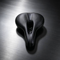 Wear-Resistant Cycle Saddle with Cutout Ergonomic Bike Seat with Metal Rails Comfortable Cycle Seat Easy to Install for Commuters, Cyclists