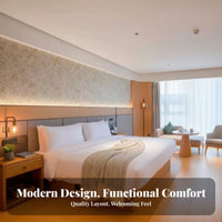 Long-Lasting Construction Standard Room Furniture Package Wear-Resistant Hotel Bedroom Furniture Set Formaldehyde-without Hospitality Furnishing Skin-Friendly Textile for Innkeepers, Property Developers, Interior Designers, Guesthouses, B&Bs