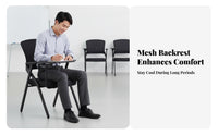 Folding Chair with Writing Tablet Foldable Design Institutional Seating