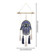 Beaded Wall Hanging Tassel Tapestry Textured for Living Room