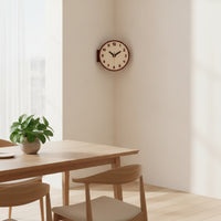 Corner Wall Clock Analog Corner Clock Non-Ticking for Living Room