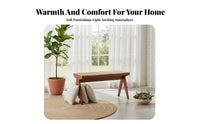 V-Leg Rattan Bench natural imperfection aesthetic artistic Long Stool Multi-Room Use for Entryway