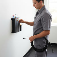 Zip Tie Storage Rack Sturdy Plastic Wall Mounted Zip Tie Rack Pre Drilled Holes