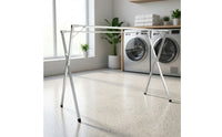 Stainless Steel Clothes Drying Rack Space-Saving Folding Clothes Drying Rack Long-Lasting Stable for Bedroom