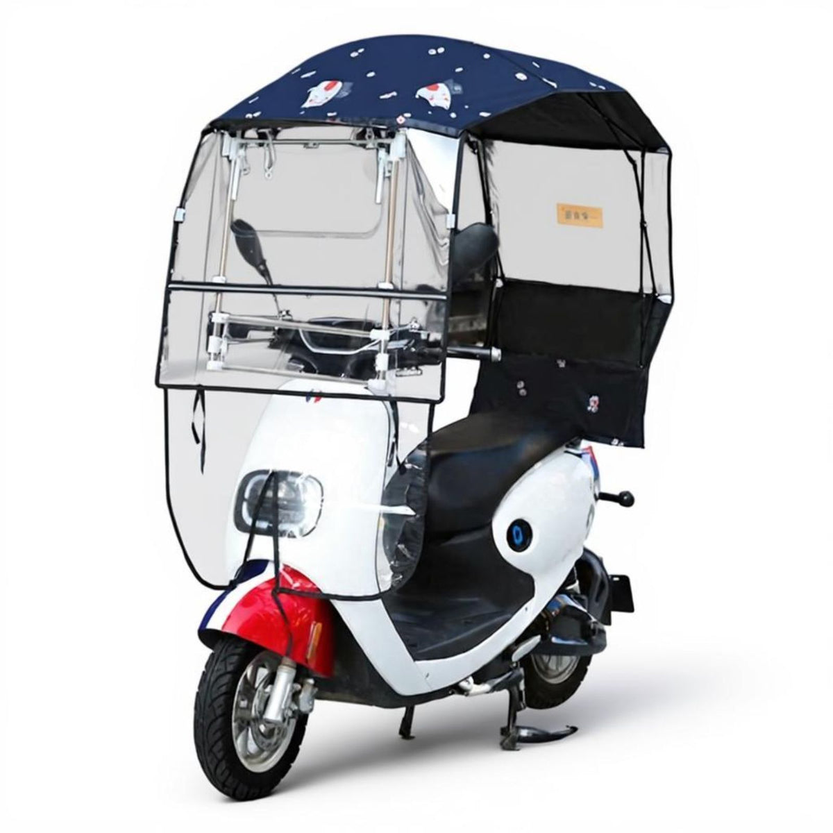 Waterproof scooter cover with sun shield